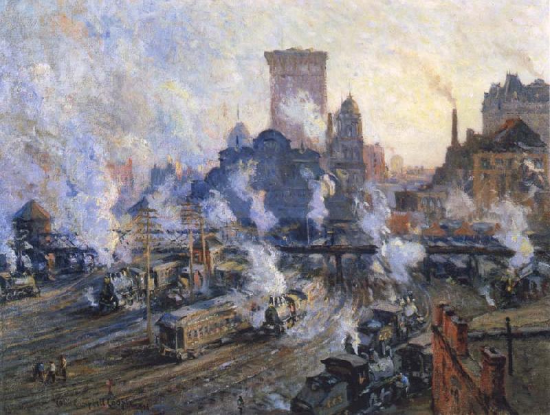 Colin Campbell Cooper Old Grand Central Station Spain oil painting art